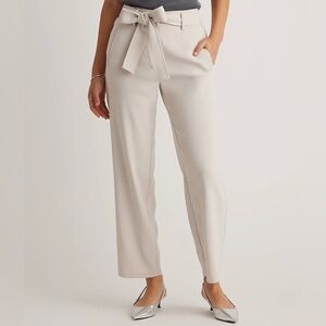 Quince Tie-Waist Women's Sand Trousers - size 0